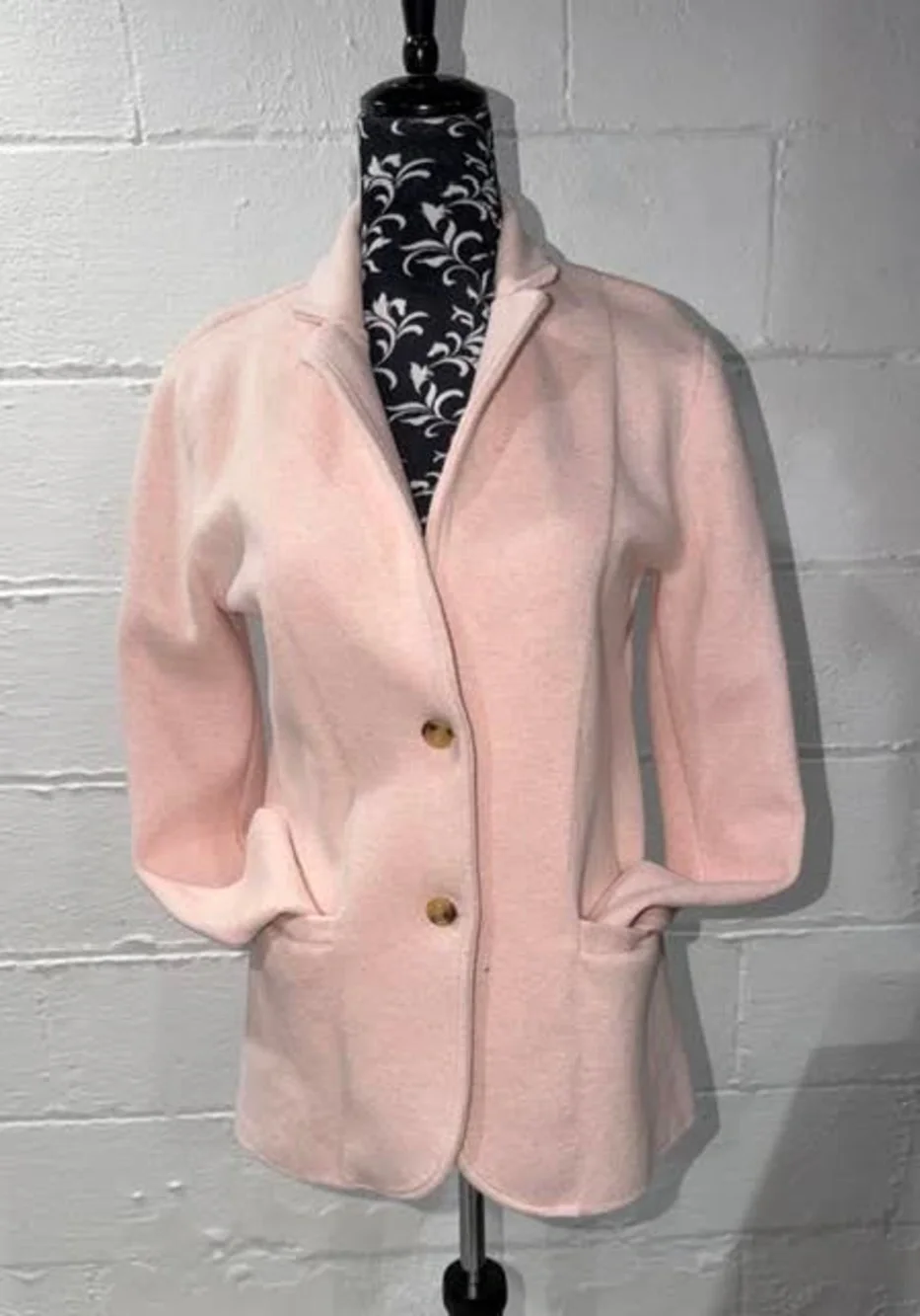 J.Crew Re-Imagined 100% Cotton Knit Sweater Blazer - Heather Pink / Medium